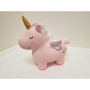 New in open box AMONE unicorn piggy bank girls pink Item#232*